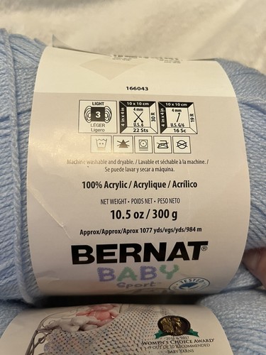 bernat baby sport yarn - 第 2/3 張圖片