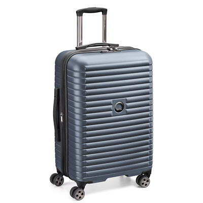 New charcoal gray Delsey Hardside Spinner 4 wheel Carry-on 20'' suitcase luggagec