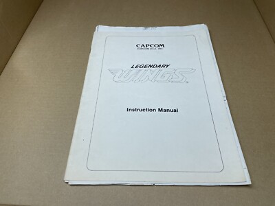LEGENDARY WINGS 1986 ORIGINAL VIDEO ARCADE GAME INSTRUCTION MANUAL
