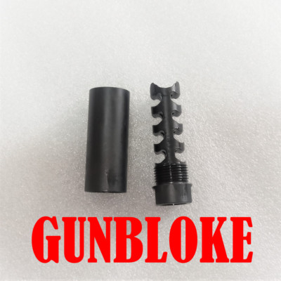 QUAD-TAC-PLUS Muzzle Brake 1/2x20 Tikka/BRNO/CZ/NORINCO .22/.223/.17/.204