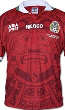 Mexico Roja Size XL Francia 98 El Tri Selección Mexicana Retro Slim Fit