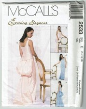 McCall's Sewing Pattern 2533 Gown Formal Evening Misses Size 14-18