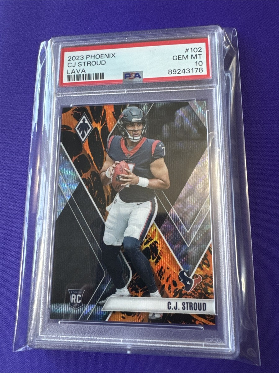 2023 Panini Phoenix CJ Stroud Lava Rookie Card #102 PSA 10 Gem MT