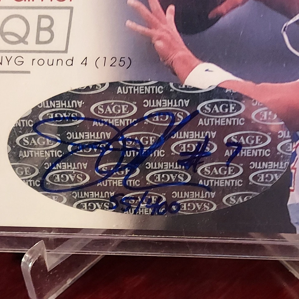 2001 SAGE Auto Silver #55/400 Jesse Palmer #A34 Rookie Auto RC - Image 2 of 3