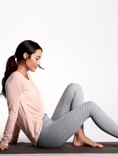 Athleta stripe cheap salutation