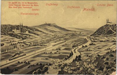 Old postcard postcard greeting from the Maintal GERMANY (1108647)