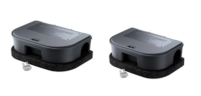 2 Rat Baiting Stations Secured Rat Control Station With Concrete Block - RBS1 EZ