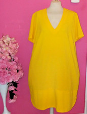 WOMEN PLUS SIZE SUNSHINE V NECK MIDI DRESS ( SIZE UK20 )