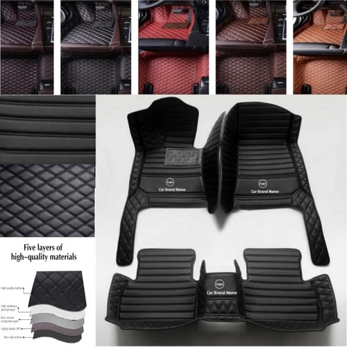 Car Floor Mats Fit Ford All Series Rug Auto Waterproof Carpets PU Leather Custom - Imagen 29 de 43