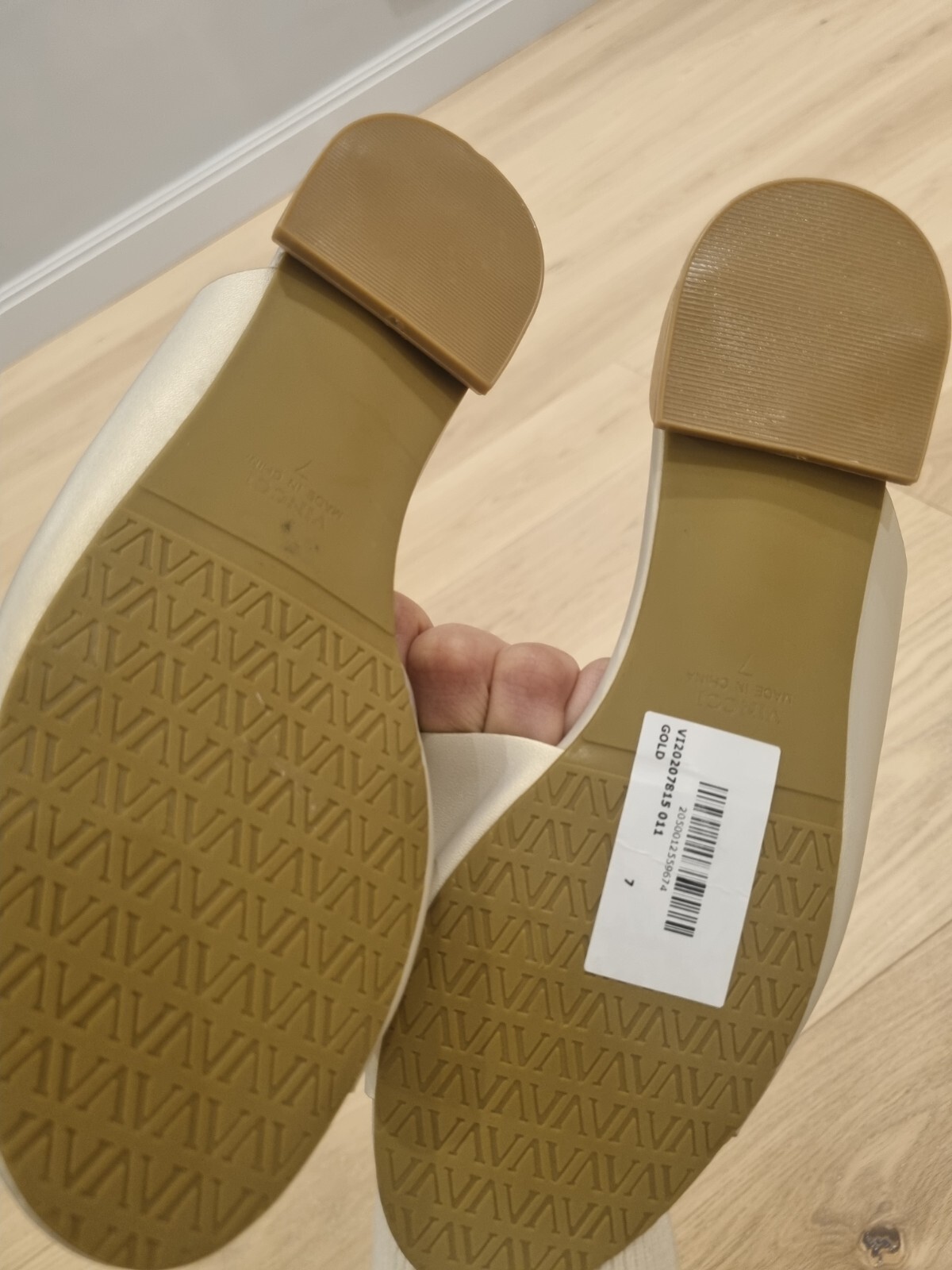 PANTOFOLA D’ORO Pantofole Vinci nuove oro chiaro UK 5