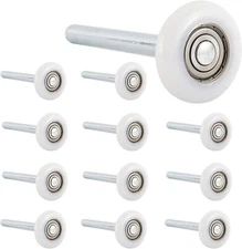 12 Quiet Garage Door Rollers Nylon Door Wheels Replacement With 6200ZZ Bearing