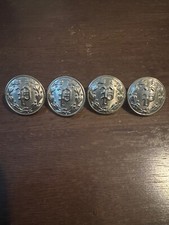 4 Vintage Police Uniform Coat Button Great Condition, Waterbury Button Co. Conn.