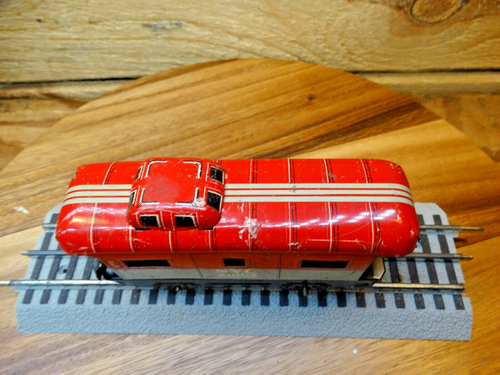 Marx O27 Metal NYC 2-Axle 20102 Red, Black & Gray Cupula Model Railroad Caboose - Picture 2 of 7