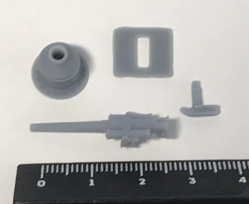 6-9 Pounder Resin Naval Deck Gun on Pedestal Shield British 20mm (1/72) scale - Picture 6 of 7