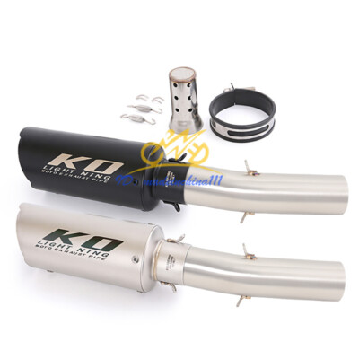 For Kawasaki Ninja ZX6R ZX636 2009-2024 Exhaust System Muffler Silencer Mid Pipe