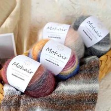 Gradient Soft Cotton Yarn DIY Crochet Hand Knitting Yarn Segment Dyed Wool Yarn