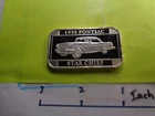 1955 PONTIAC STAR CHIEF CLASSIC CAR ENGRAVEABLE VERY RARE 999 SILVER BAR