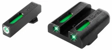 Truglo TG13GL3A TFX Glock 42/43 Green 3 Dot Tritium/Fiber Optic Set