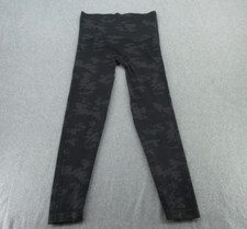 Spanx Leggings Womens Large Black Camouflage Stretch Pants Adult