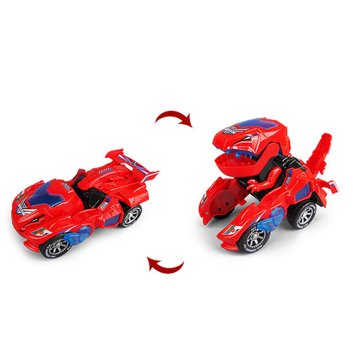 Kids Automatic Transforming Dinosaur LED Car Toy Transformer With Light & Music - Picture 7 of 15