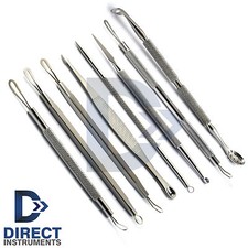 8Pcs Blackhead Remover Acne Comedone Pimple Blemish Needle Extractor Cleaner Kit