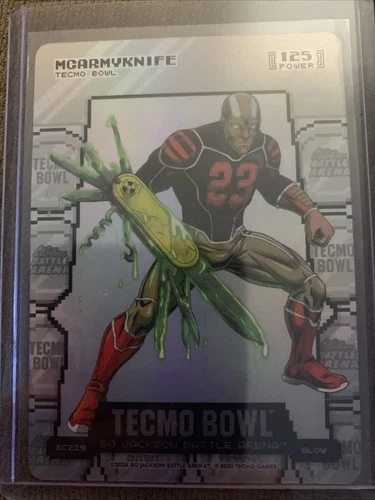 2026 Bo Jackson Battle Arena Tecmo Bowl Mcarmyknife Coinflip Glow