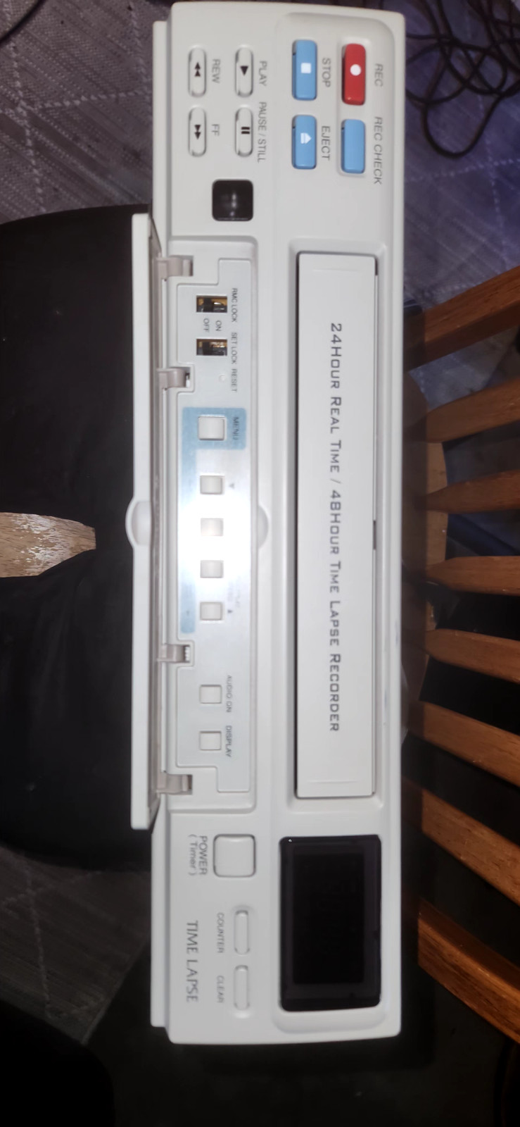 Security Labs VCR SL700 Commercial CCTV 48 Hour Time Lapse VHS Recorder, Player