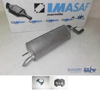 Imasaf ESD Auspuff Endtopf für Fiat Grande Punto 1.4 16V + Anbauteile 10/2005-