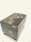 Vintage Pigeon￼Japanese Lacquer Jewelry Music Box Hand Painted Mt. Fuji Works — photo 8