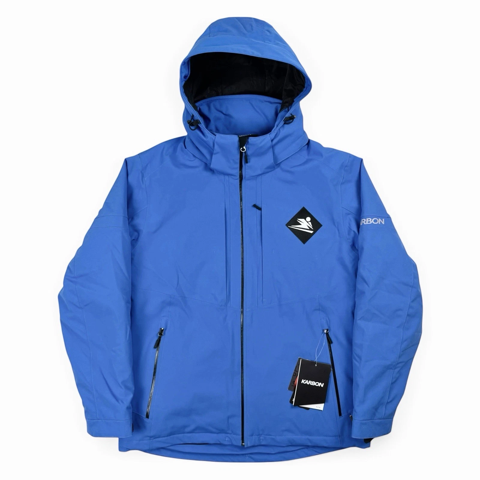 Karbon Blue Full Zip Insulated Ambassador Ski Jacket Coat Men’s Medium Deadstock
