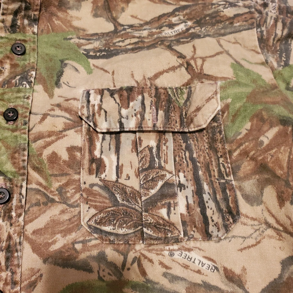 Vintage Camo Walls Shirt Mens XL Woodland Camouflage USA Hunting Realtree - Image 4 of 4