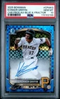 2025 Bowman Chrome Konnor Griffin Prospect Auto Blue Xfractor #38/150 PSA 10 GEM