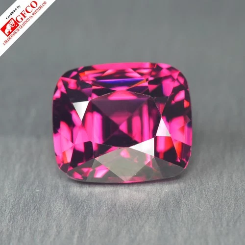 2.54Ct GFCO Certified Natural Umbalite Garnet Red-Pink-Purple Color - Tanzania