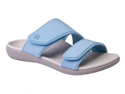 Spenco Kholo Nuevo Women's Size 9.5 Slide Sandal Cool Blue Waco Shoe NEW