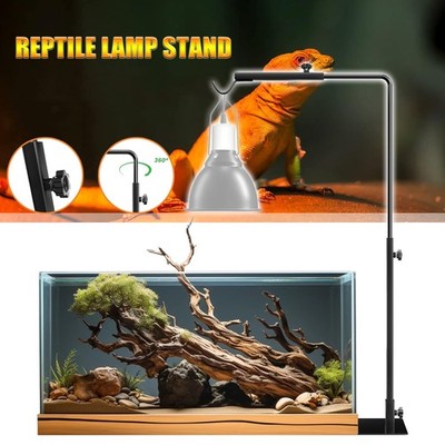 Reptile Lamp Stand Verstellbarer Höhe Wärmelampenständer Reptilien Lampenhalter