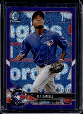 2018 Bowman Chrome D.J. Daniels Prospects Purple Shimmer Refractor #/655