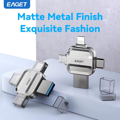 4 in 1 Mini USB Flash Drive USB Type C Mirco B Lighting to USB 3.2 Pendrive USB 