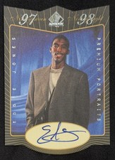 Eddie Jones 1997-98 SP Authentic Premium Portraits Auto Autograph #EP Lakers