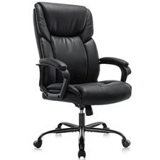 Executive Office Chair - Ergonomic Home Computer Desk Chair for Heavy People ...