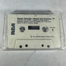 Waylon Jennings Waylon And Company Cassette Tape RCA 1983 Country Music Album