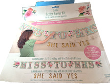 Amscan Miss to Mrs. Letter Banner Mini Bridal Shower Engagement Party 9 Ft