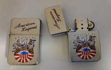 Benzin Feuerzeug American Legend Eagle  Sturmfeuerzeug Petrol Lighter Biker 