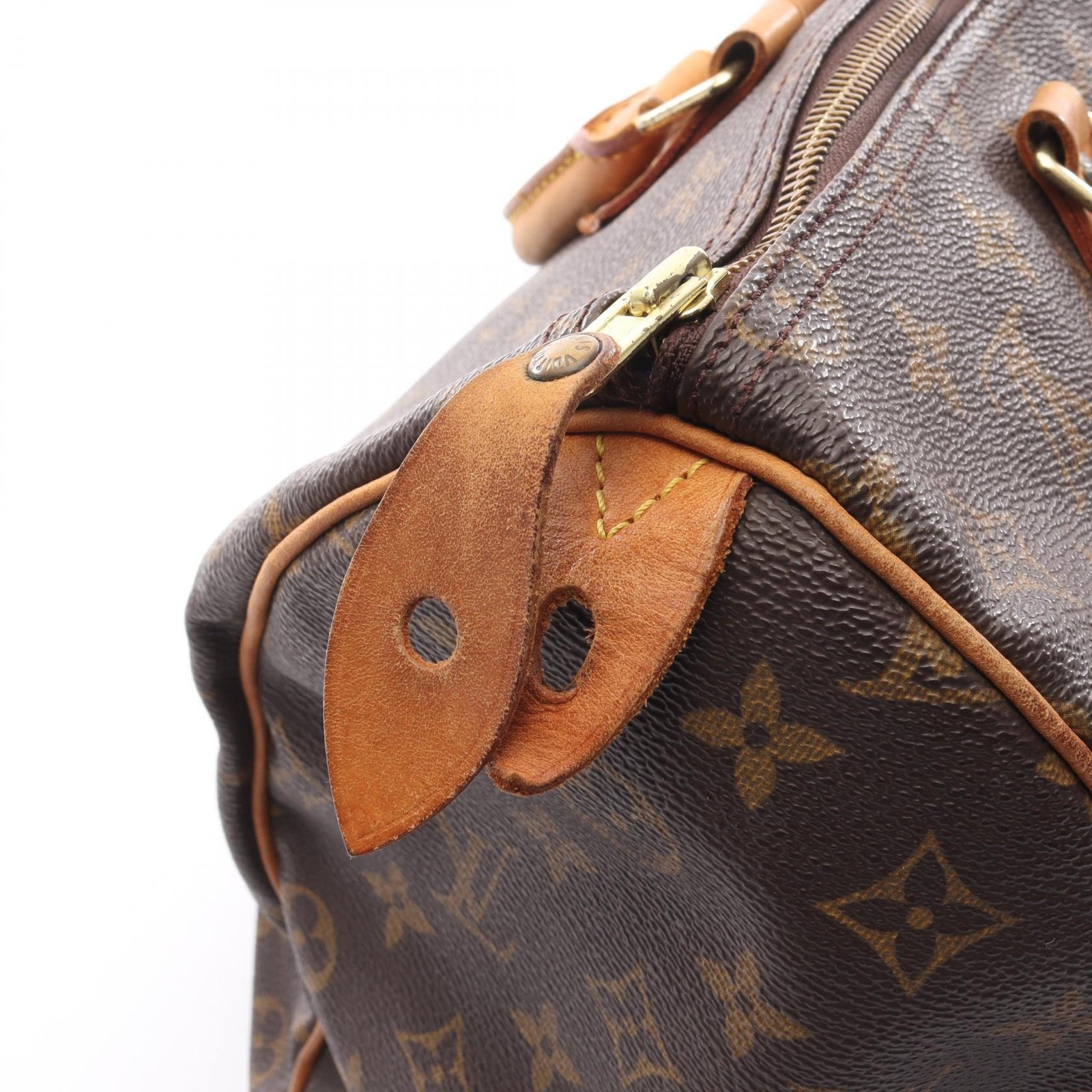 LOUIS VUITTON Speedy 35 Handbag M41524 Monogram canvas leather Brown Used Women thumbnail 10