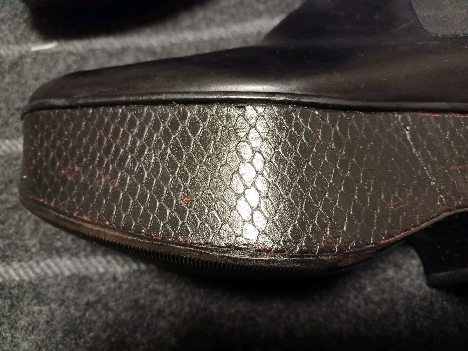 Dries Van Noten BLACK LEATHER PYTHON Platform Boo… - image 10