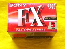 5x SONY FX 90 Cassette Tape 1999-2001 + OVP + SEALED + Im 5er-Pack +