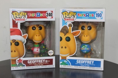 2-SET Geoffrey 190 240 Giraffe Funko Pop Spielzeug R US Vinyl Zahlen Weihnachten Macys