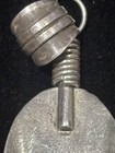 RUNNING BEAR TRADING NAVAJO STERLING Gaspeite  FEATHER  PENDANT  — photo 6