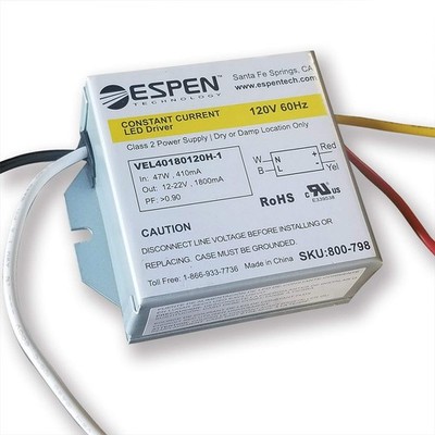 Constant Current LED Driver VEL40180120H1 40W 120V 1222V Power Supply Box Hub