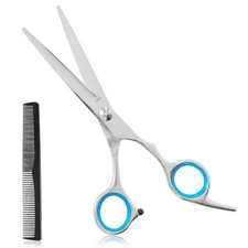 Tijeras para cortar el cabello, tijeras de peluquero de acero inoxidable de 6,5"
