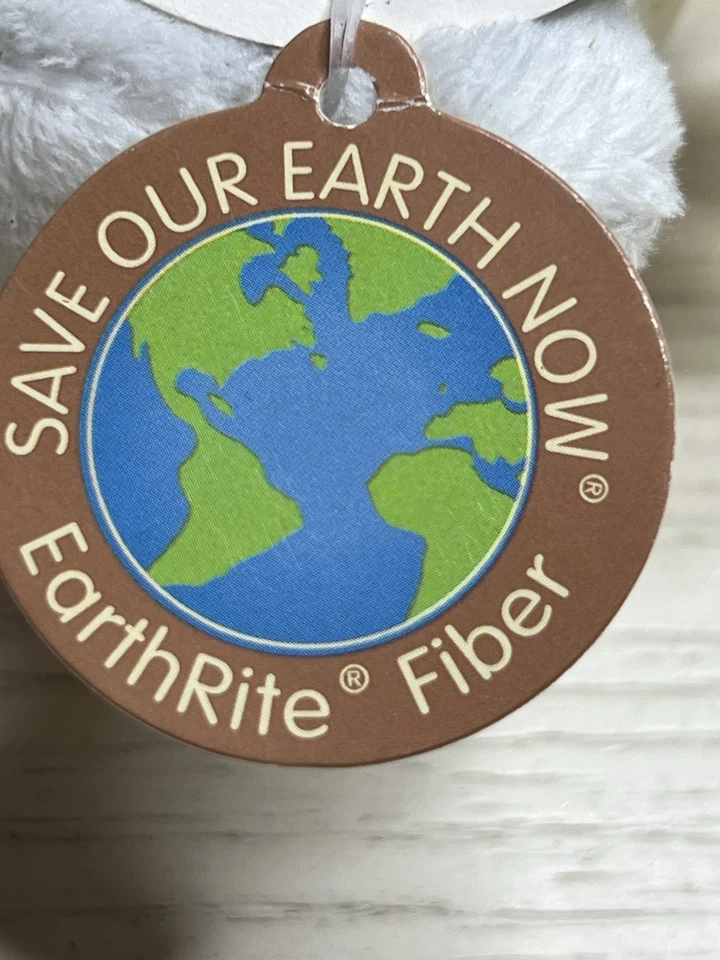 DanDee Angel Cat Sugar Stuffed Plush Cat Holding Flower With Tag 5” - Image 4 of 4